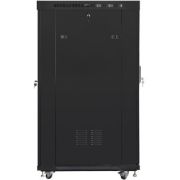 Lanberg FF01-8022-23BL rack 22U Vrijstaande rek Zwart