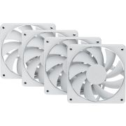 Hyte FA12 120mm PWM Fan 4 Pack [SNOW WHITE]