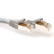 ACT Grijze 7 meter SFTP CAT6A patchkabel snagless met RJ45 connectoren