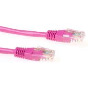 ACT Roze 10 meter U/UTP CAT6 patchkabel met RJ45 connectoren