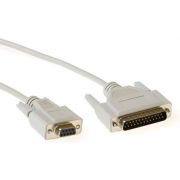 ACT 1,8 meter Seriële aansluitkabel 9 pin D-sub female - 25 pin D-sub male