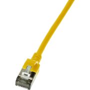 Logilink CQ9027S CAT6a U/FTP 0.50m netwerkkabel Geel