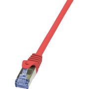 Logilink CQ3014S CAT6a S/FTP 0.25m netwerkkabel Rood