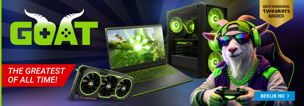 Bekijk de Megekko GOAT's