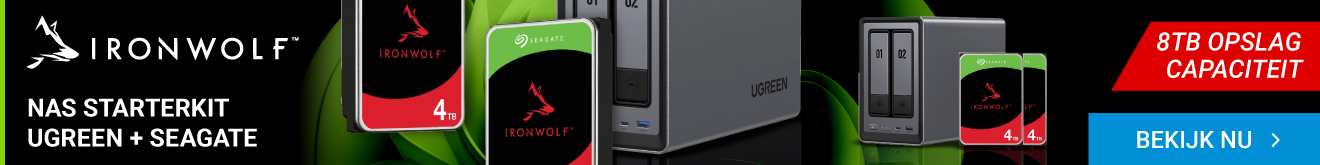 NAS Starterkit UGREEN DXP2800 + 2x4TB Seagate Ironwolf