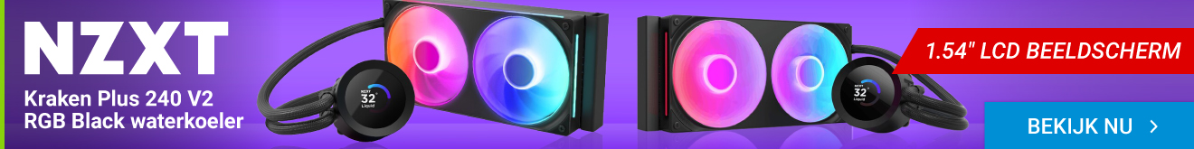 NZXT Kraken Plus 240 V2 RGB Black waterkoeler