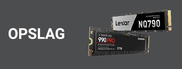 Info banner voor opslag