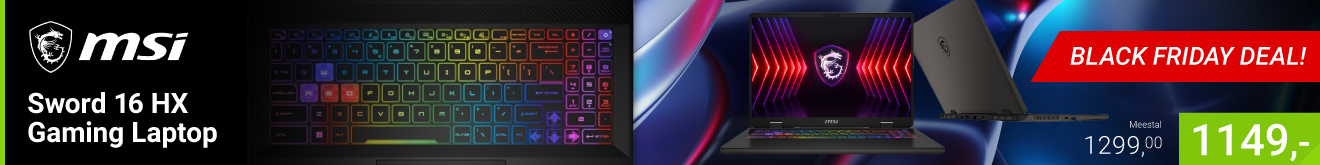 MSI Sword 16 HX B14VFKG-015NL Core i7 RTX 4060 Gaming laptop