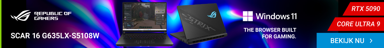  ASUS ROG Strix SCAR 16 G635LX-S5108W 16" Core Ultra 9 RTX 5090 Gaming laptop