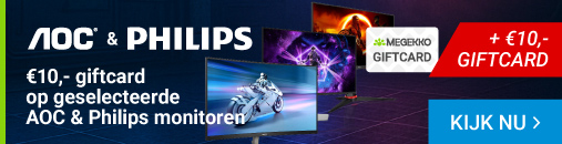 €10,- giftcard op geselecteerde AOC & Philips monitoren