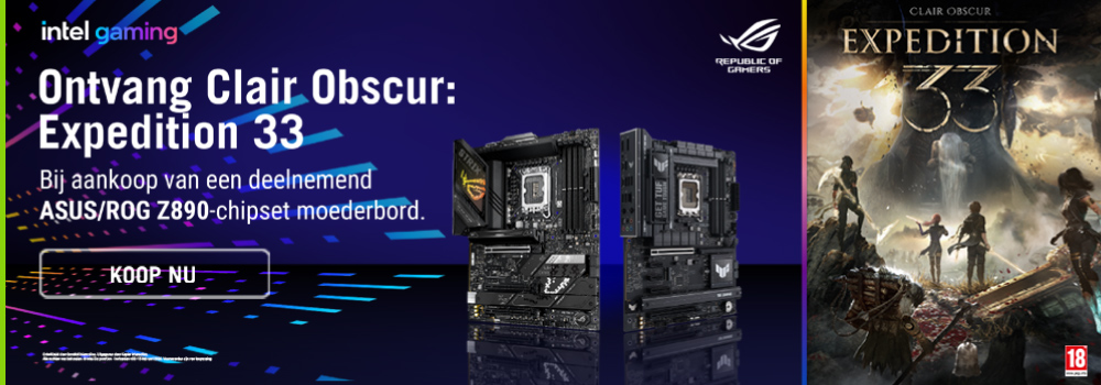 Ontvang bij aankoop van een deelnemend ASUS Z890 moederbord Clair Obscur: Expedition 33 gratis!