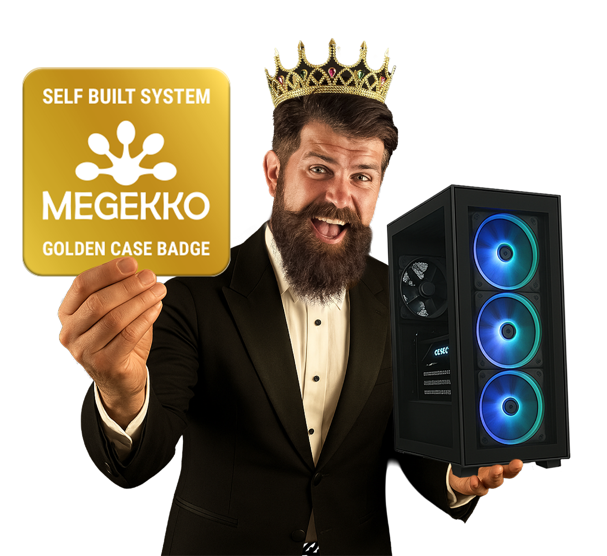 Megekko golden case badge winnaar maart 2025