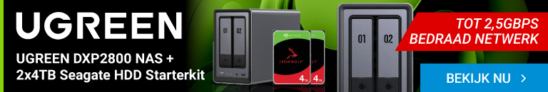 NAS Starterkit UGREEN DXP2800 + 2x4TB Seagate Ironwolf