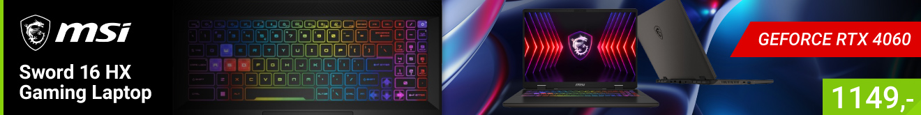 MSI Sword 16 HX B14VFKG-015NL Core i7 RTX 4060 Gaming laptop