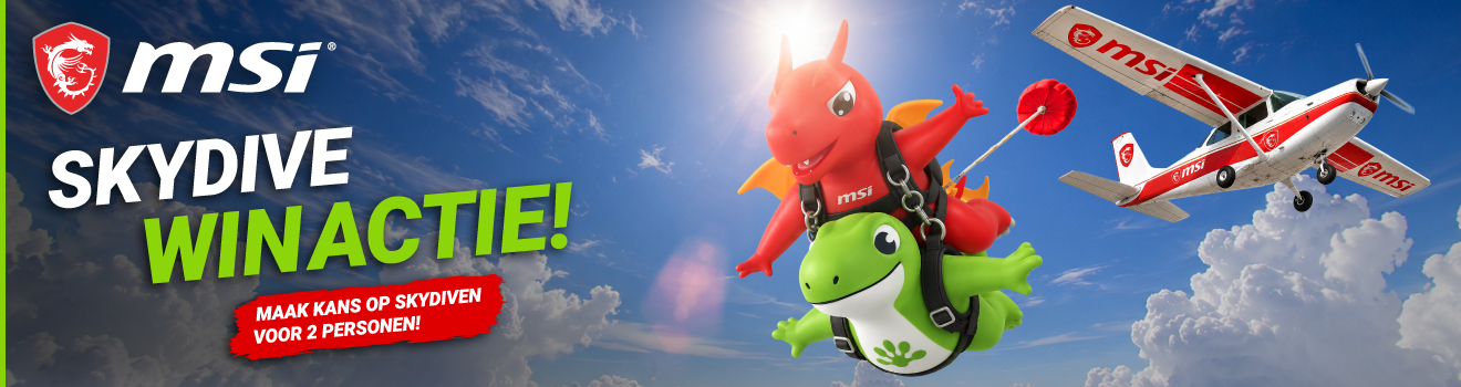MSI Win een parachute sprong voor 2