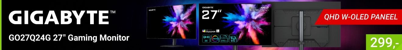 Gigabyte GO27Q24G 27" QHD 240Hz W-OLED Gaming Monitor