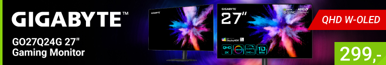 Gigabyte GO27Q24G 27" QHD 240Hz W-OLED Gaming Monitor