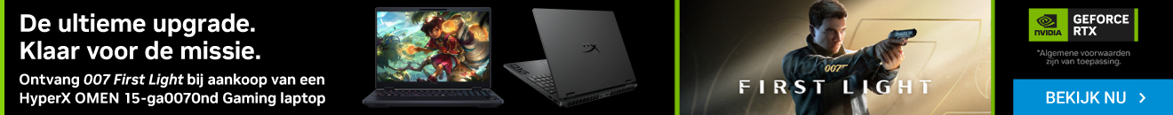 NVIDIA First Light Bundle op HyperX Omen 15 laptop