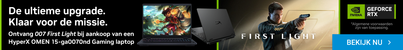 NVIDIA First Light Bundle op HyperX Omen 15 laptop