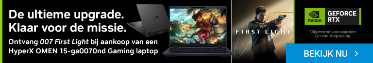 NVIDIA First Light Bundle op HyperX Omen 15 laptop