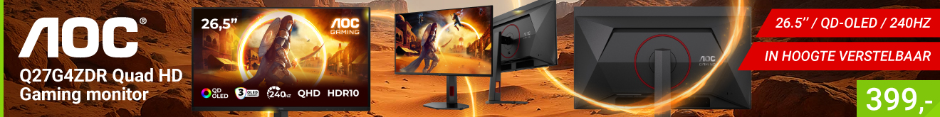 AOC Q27G4ZDR 27" Quad HD 240Hz OLED monitor