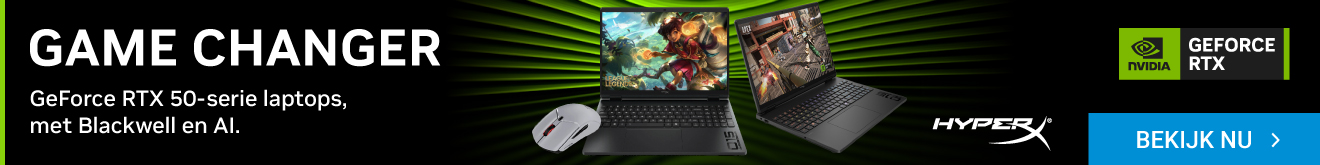GAME CHANGER: GeForce RTX 50-serie laptops, met Blackwell en AI.