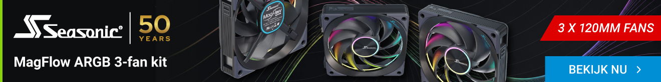 Seasonic MagFlow ARGB 3-fan kit, 120mm