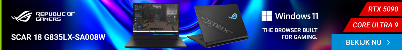 ASUS ROG Strix SCAR 18 G835LX-SA008W 18" Core Ultra 9 RTX 5090 Gaming laptop