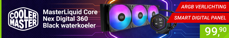 Cooler Master MasterLiquid Core Nex Digital 360 Black ARGB waterkoeler