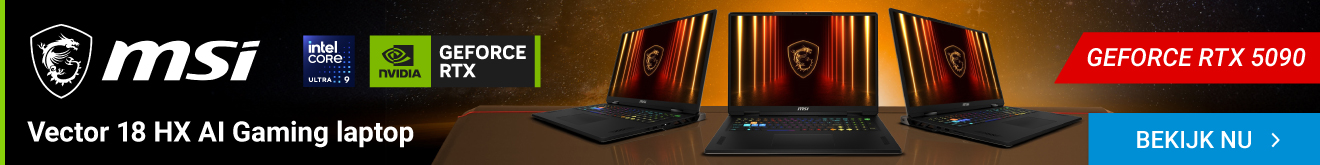 MSI Vector 18 HX AI A2XWJG-636NL 18" Core i9 RTX 5090 Gaming laptop