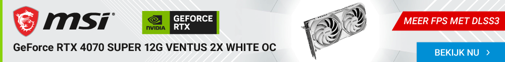 MSI GeForce RTX 4070 SUPER 12G VENTUS 2X WHITE OC Videokaart