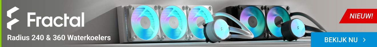 Fractal Design Radius 240 & 360 waterkoelers