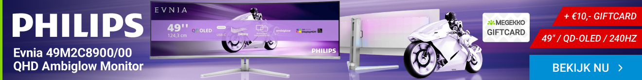 Philips Evnia 49M2C8900/00 49" Ultrawide Quad HD 240Hz Curved OLED Ambiglow monitor