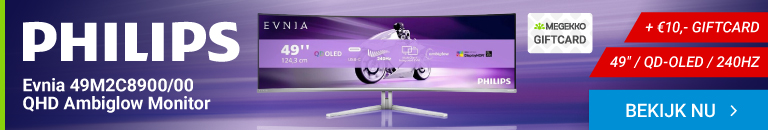 Philips Evnia 49M2C8900/00 49" Ultrawide Quad HD 240Hz Curved OLED Ambiglow monitor
