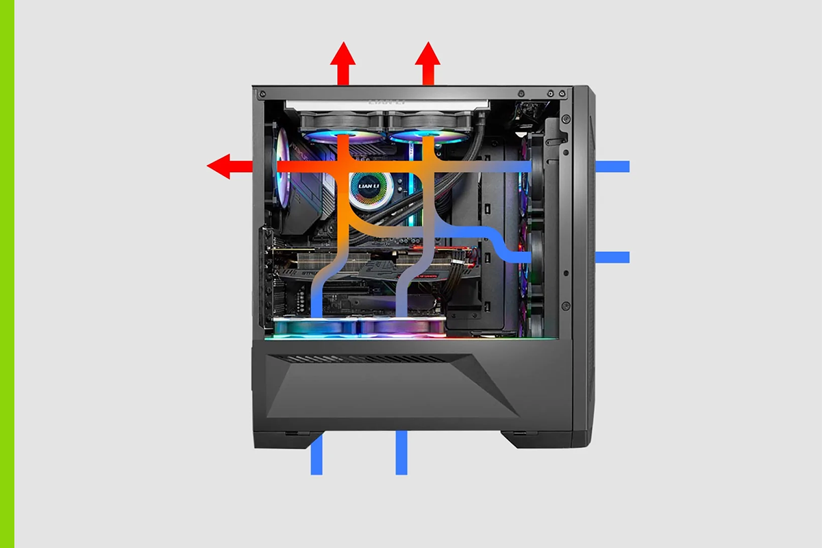 1 Voorbeeld goede airflow | Megekko academy
