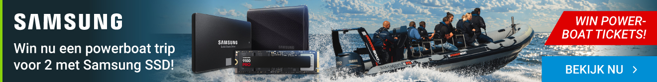 Win nu een powerboat trip voor 2 met Samsung SSD