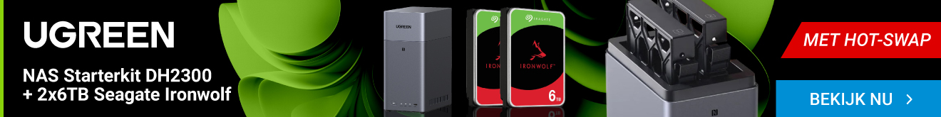 NAS Starterkit UGREEN DH2300 + 2x6TB Seagate Ironwolf