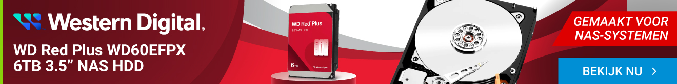 WD HDD 3.5" 6TB WD60EFPX Red Plus