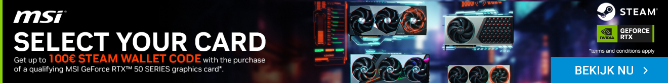 MSI Select Your Card actie