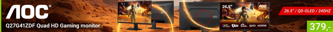 AOC Q27G41ZDF 27" Quad HD 240Hz OLED monitor